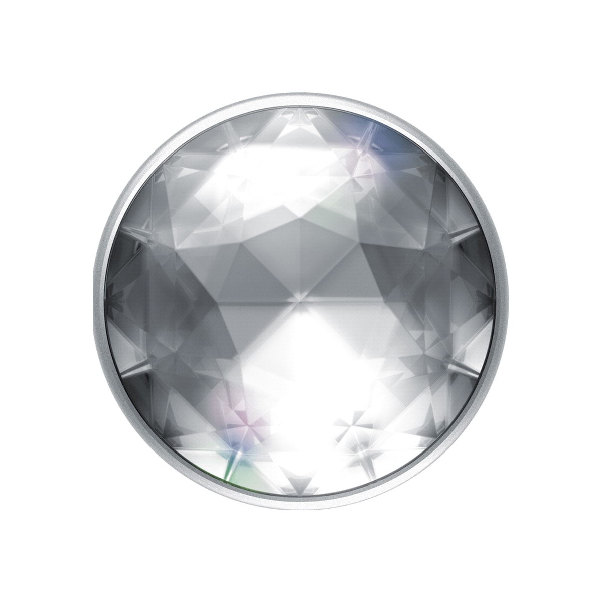 Popsockets Premium grep til mobile enheter (disco crystal silver)