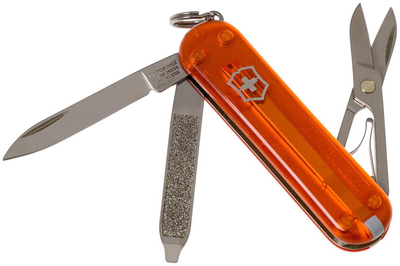 Victorinox Classic SD Translucent Colors, Fire Opal 0.6223.T82G Zwitsers zakmes