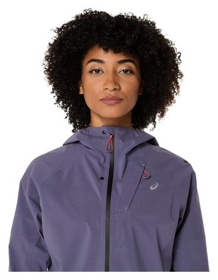 Veste imperméable Asics Metarun Waterproof Violet Femme