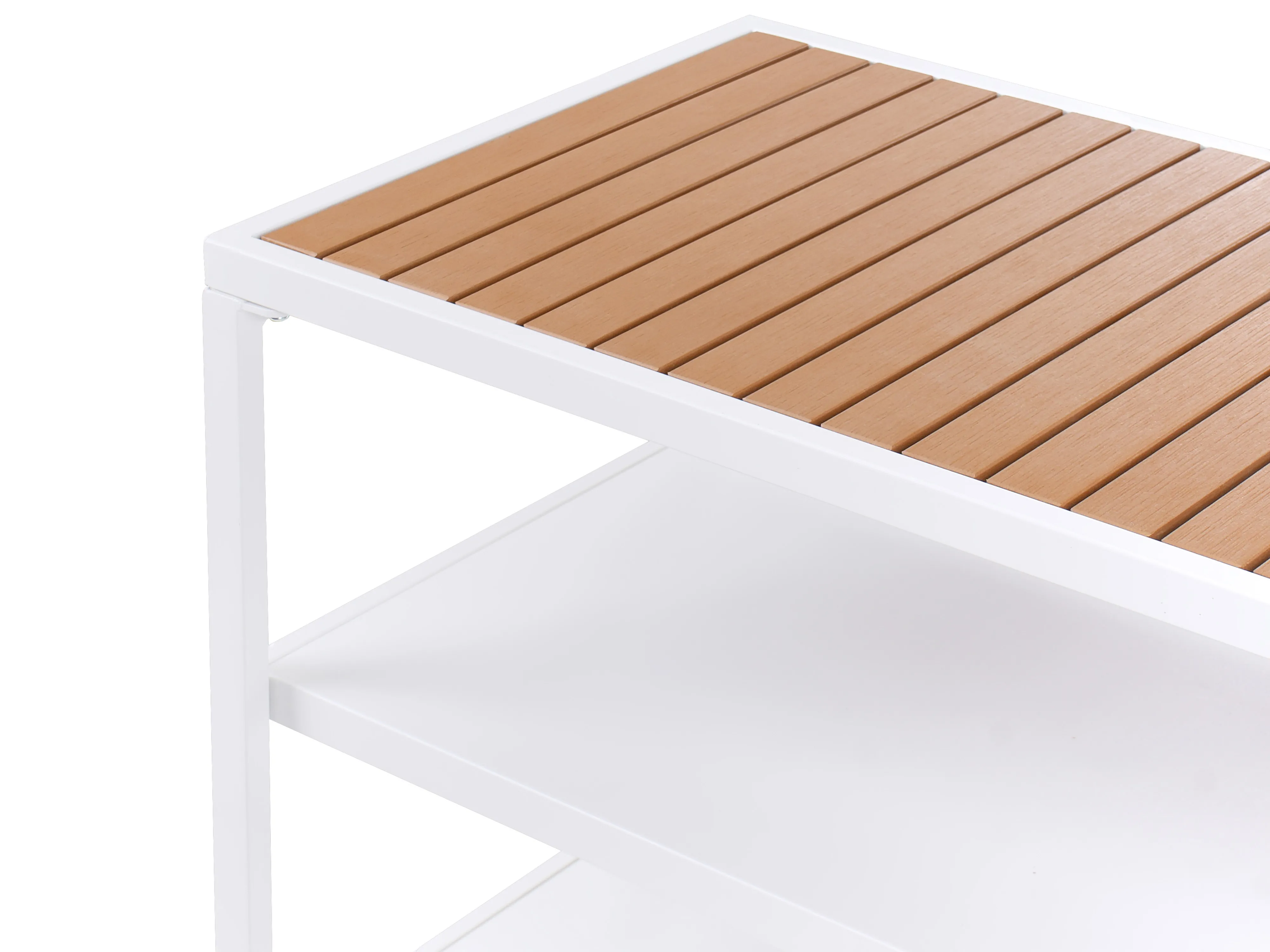 Tuin kookeiland met spoelbak AVETRANA Metaal Bruin/wit