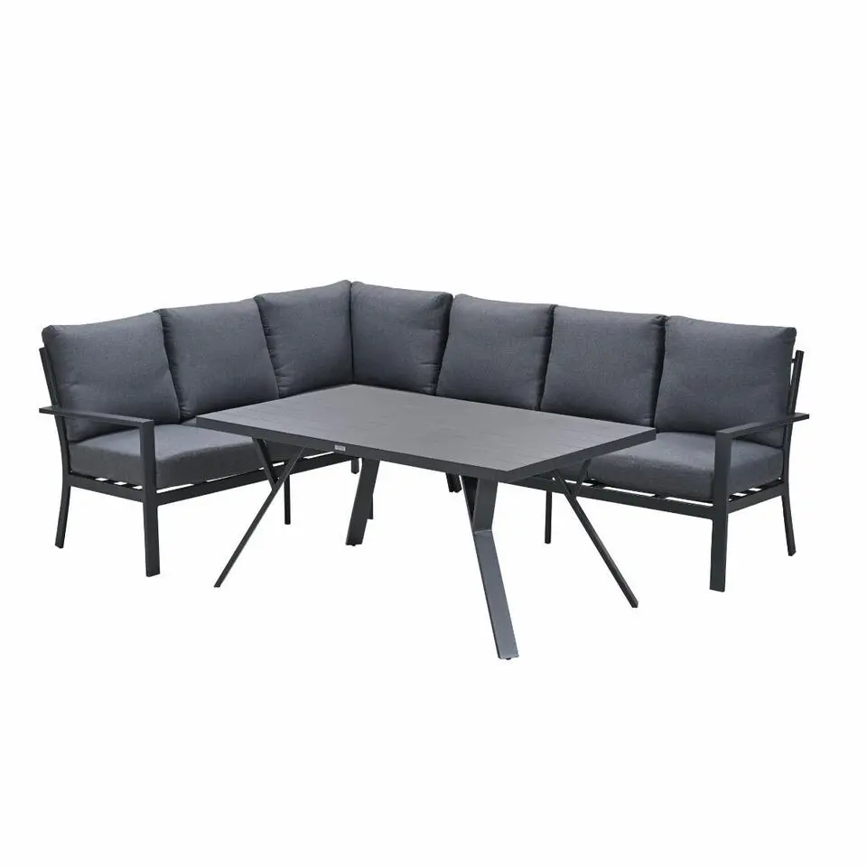 Garden Impressions Senja lounge dining set 3-delig links - mystic grey