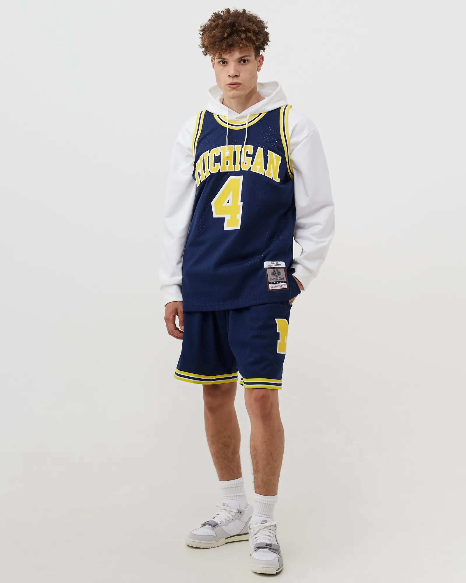 Mitchell & Ness NCAA Swingman Jersey University of Michigan 1991-92 Road CHRIS WEBBER #4