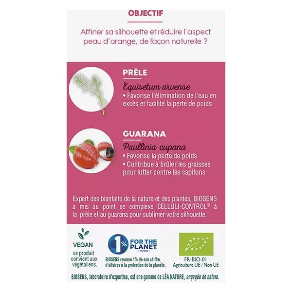 Biosens Celluli-Control Bio 30 cápsulas vegetais