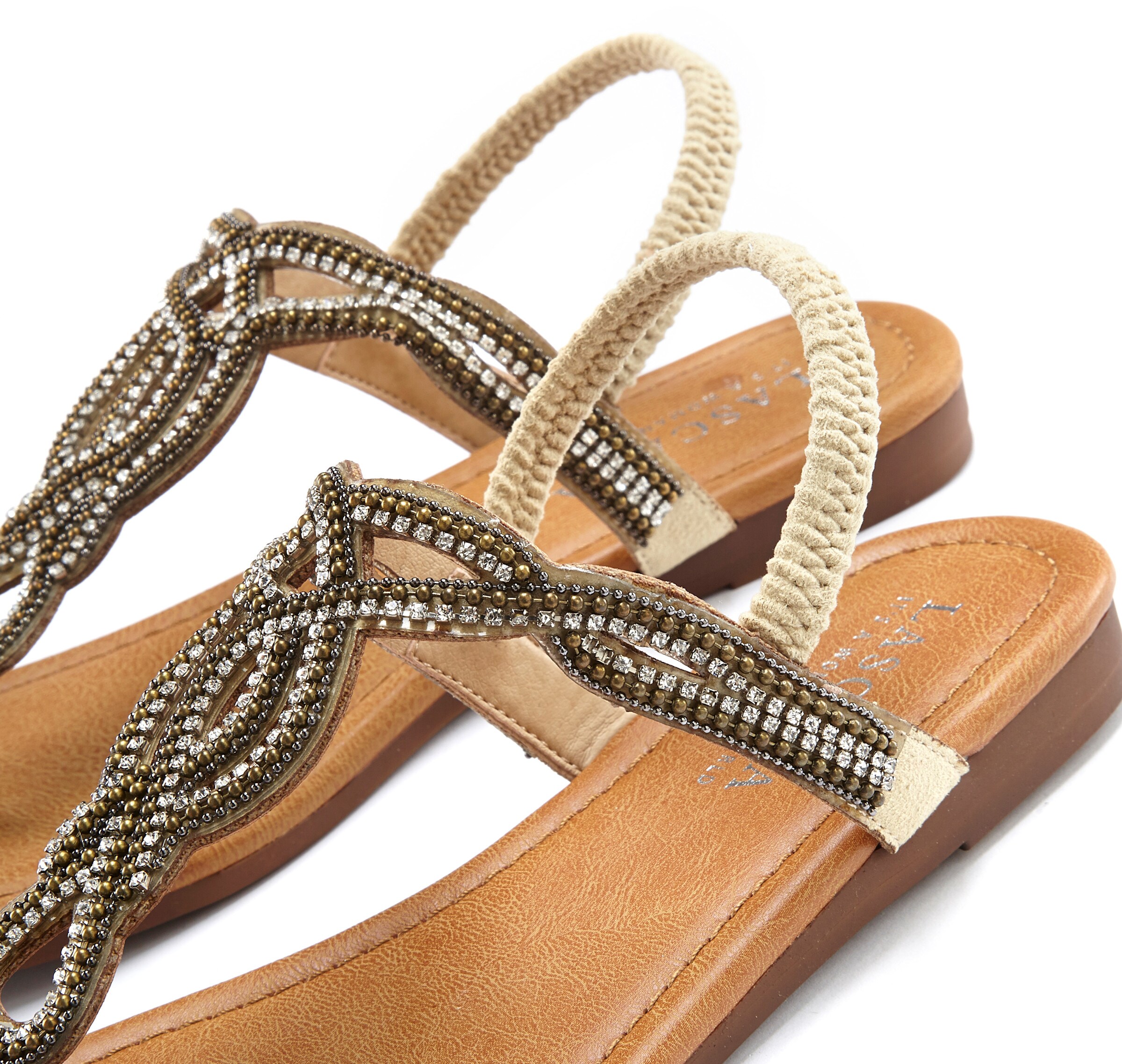 LASCANA Zehentrenner in beige