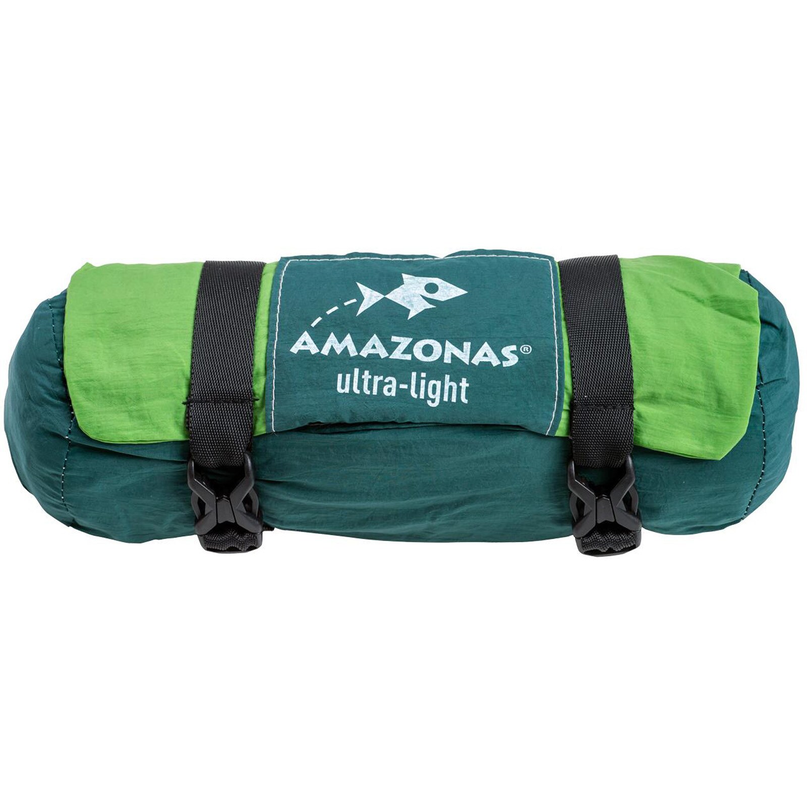 AMAZONAS Silk Traveller Mini Reise Hängematte Camping Wetterfest 350 g Leicht Farbe: forest