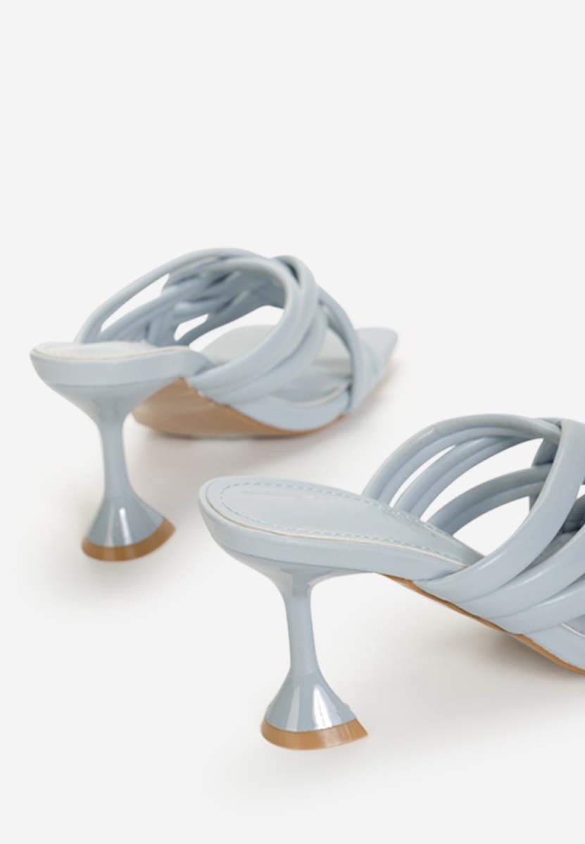 Pantoufles élégantes pour femme bleus Fusina