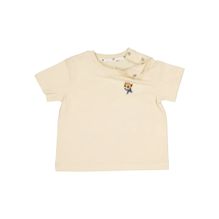 Loir T-Shirt Little Milan Renard | Ecru