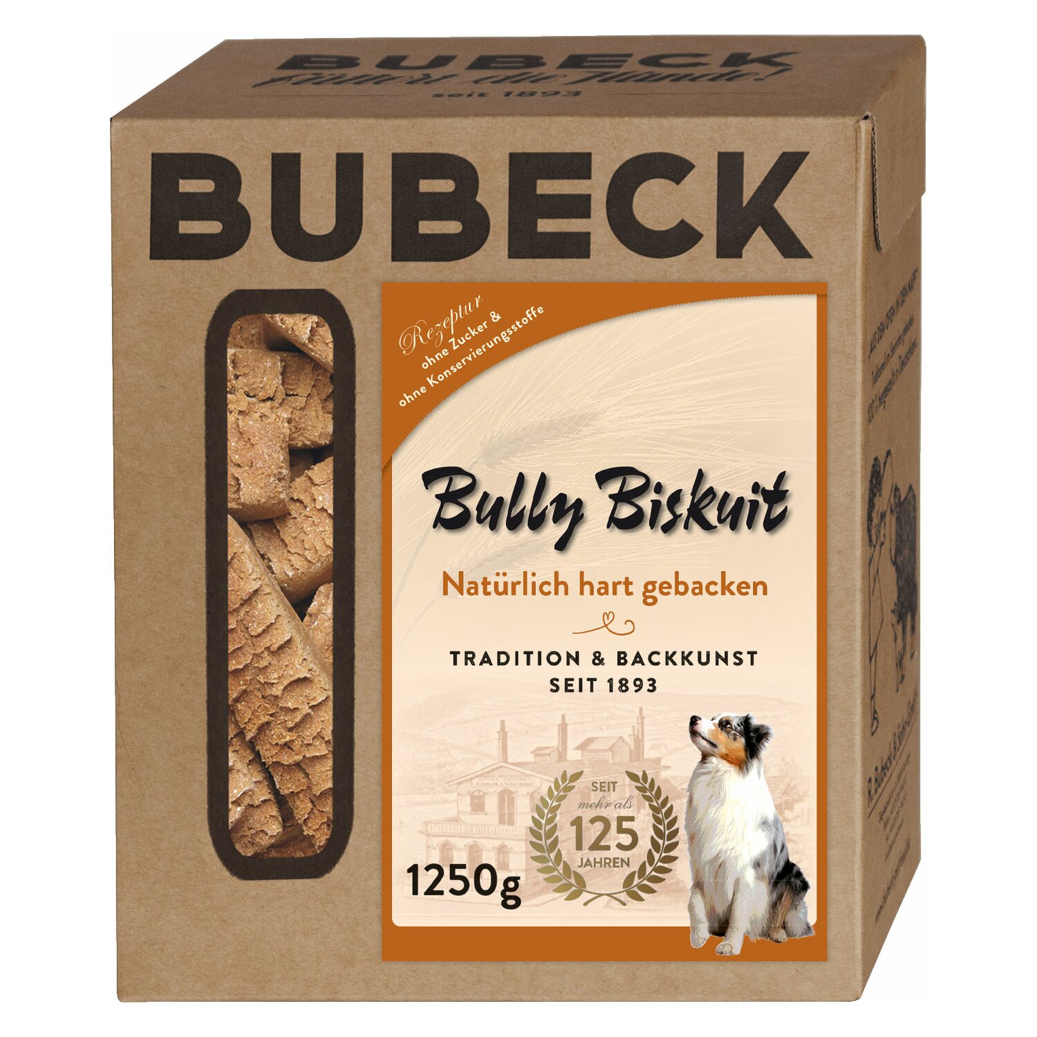 BUBECK Hundekuchen Bully Biskuit  - 1250 g