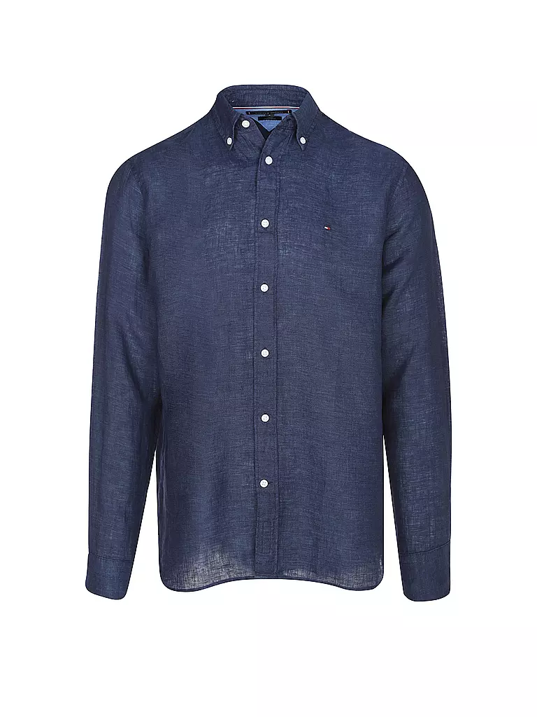 TOMMY HILFIGER Leinenhemd blau