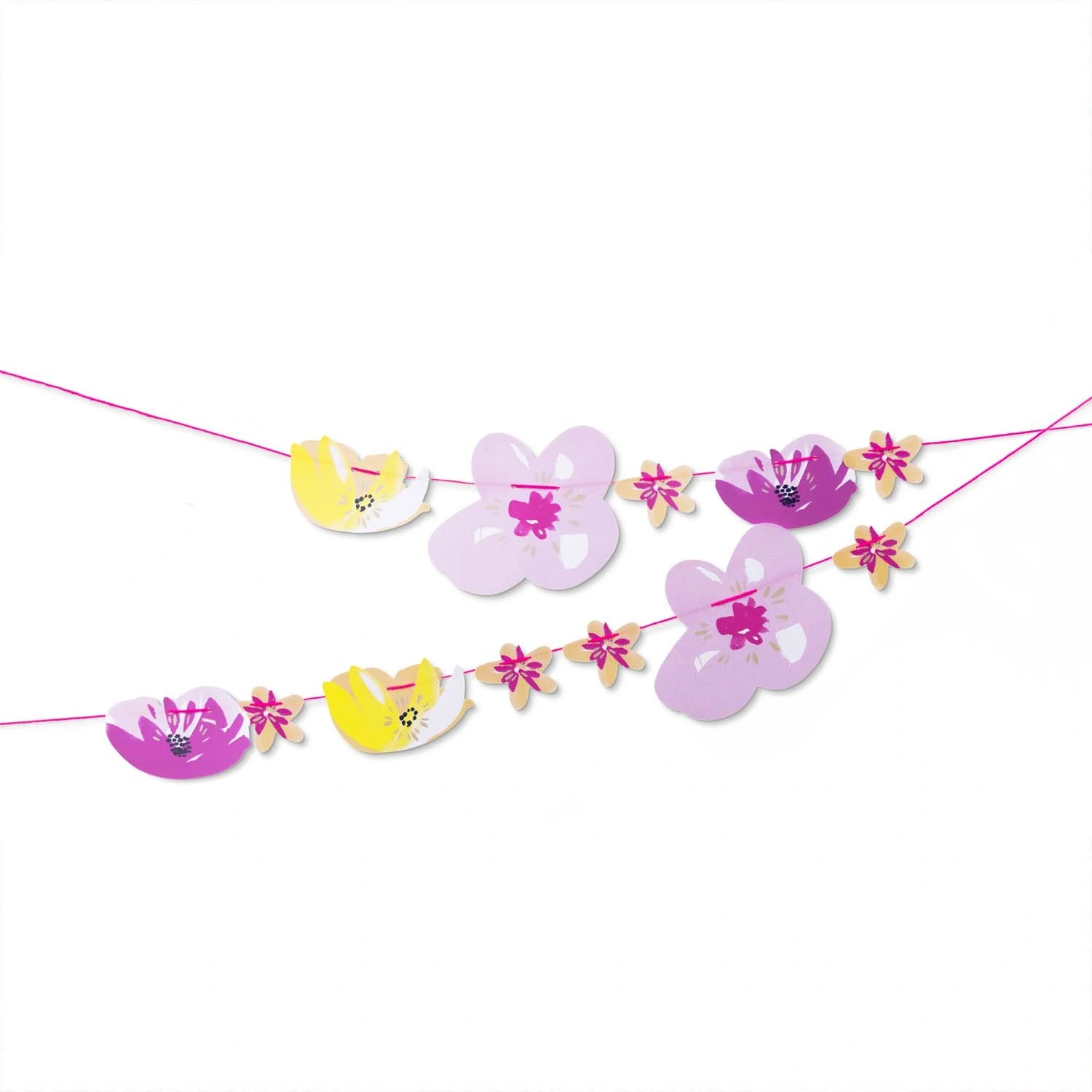 Papier-Girlande CRAFTED NATURE (2m) (Farbe: rosa/bunt)
