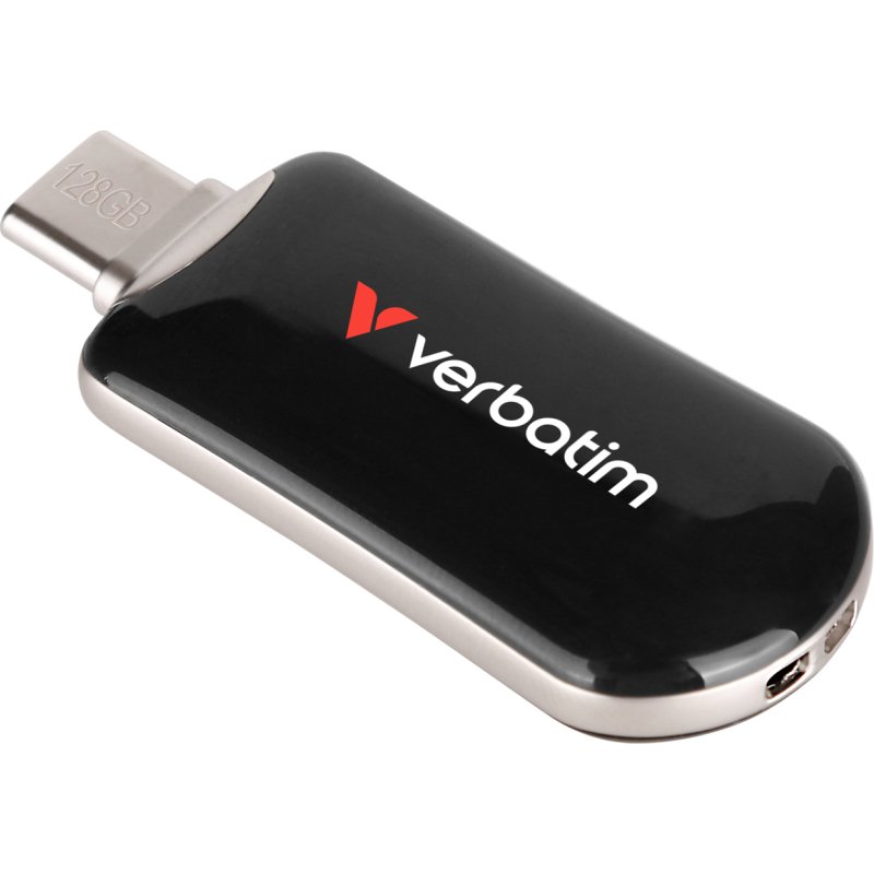 Verbatim 30225 lecteur USB flash 128 Go USB Type-C 3.2 Gen 1 (3.1 Gen 1) Noir