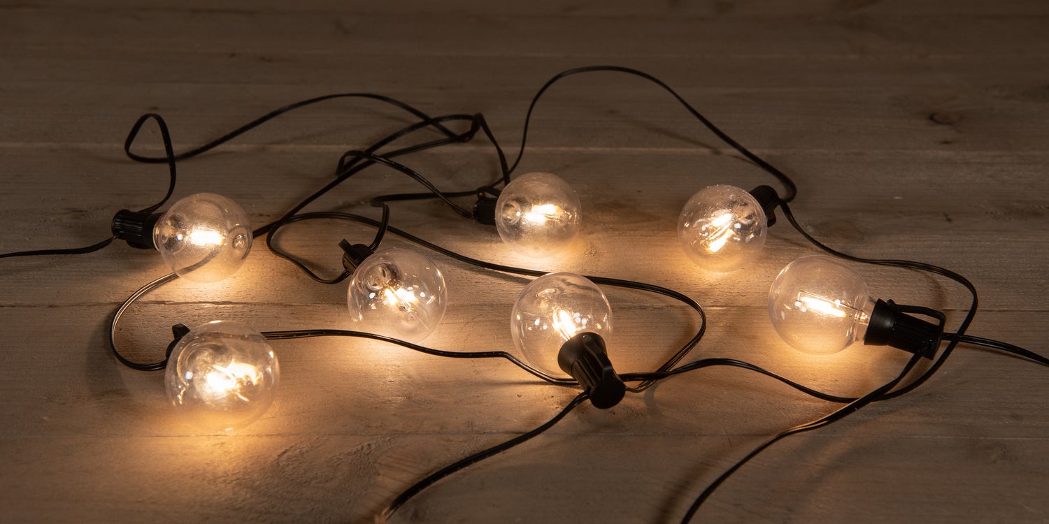 Anna's Collection feestverlichting met 10 lampjes extra warm 5 m