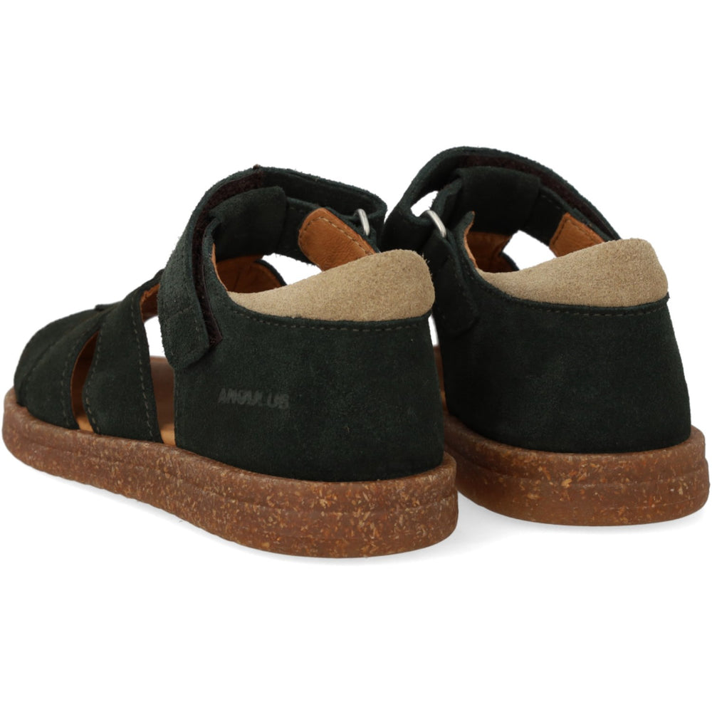Køb Angulus Deep Teal/Sand Sandal Med Justerbar Velcrolukning