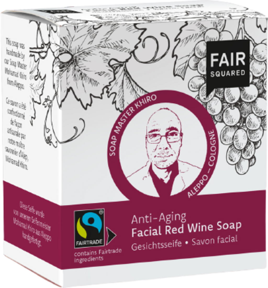 FAIR SQUARED  Facial Red Wine Soap, 2x80g (160 g)