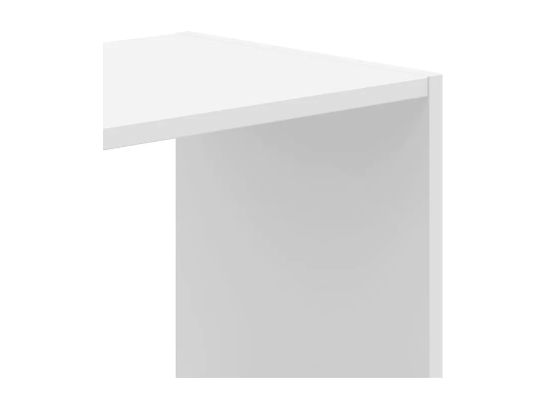 Bibliothèque blanc 68,5x32x75 cm bois d'ingénierie