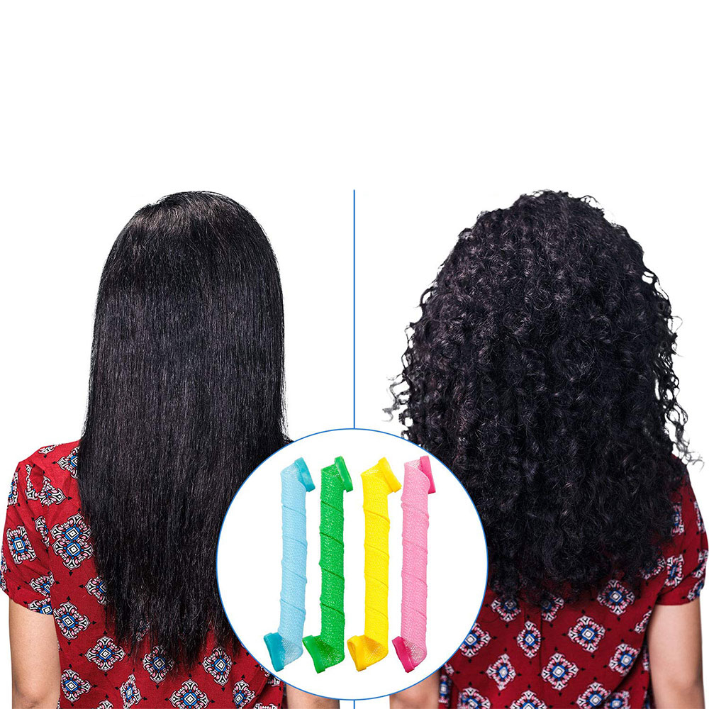 (32-tlg. Set) 50cm Locken Wickler Haar Styling ohne Hitze Wave Spirale