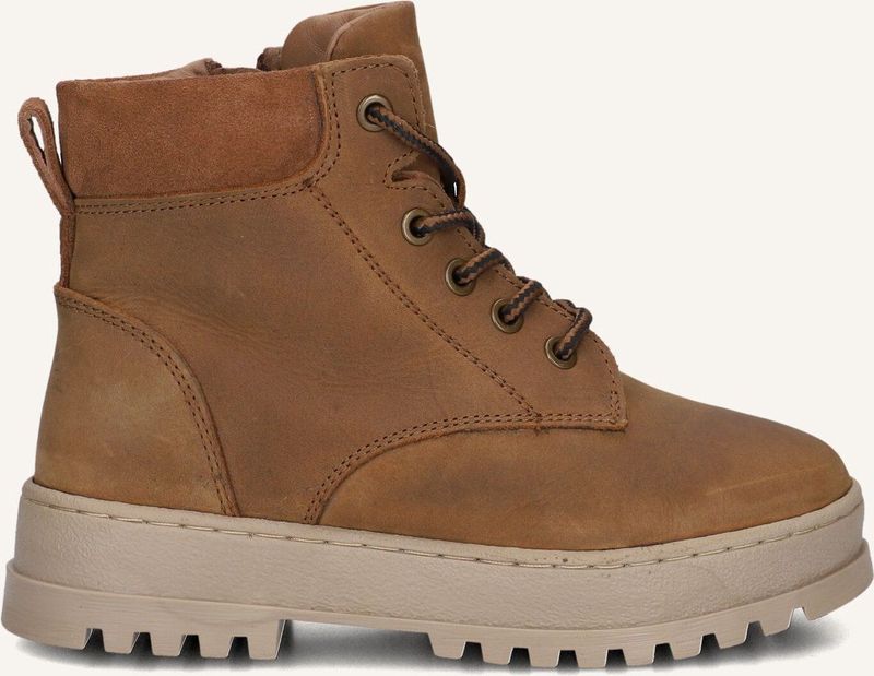Ton & Ton Leif Boots Jongens - Cognac - Maat 31