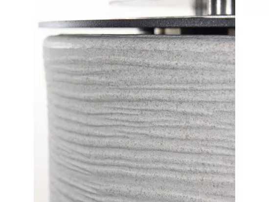 Brasero de jardin cheminée au bioéthanol pour intérieur et extérieur RAFFAELLO Corda Beige d.35 x h55