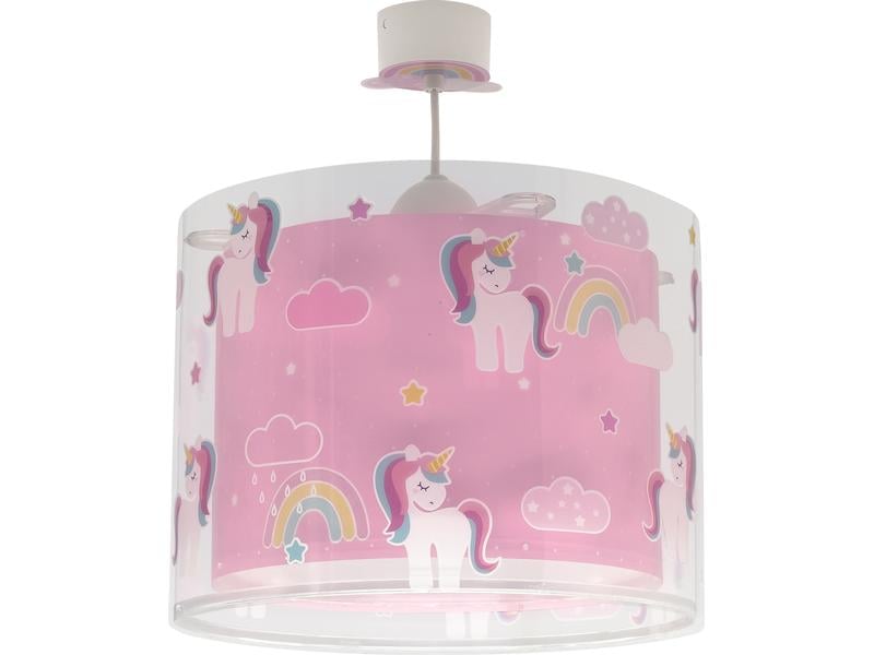 Dalber Hängelampe Unicorns Pendelleuchte mit Doppelschirm für Kinderzimmer