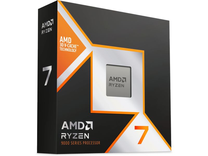 AMD CPU Ryzen 7 9800X3D 4.7 GHz Gaming-Prozessor mit 8 Kernen, 16 Threads und integrierter AMD Radeon Graphics