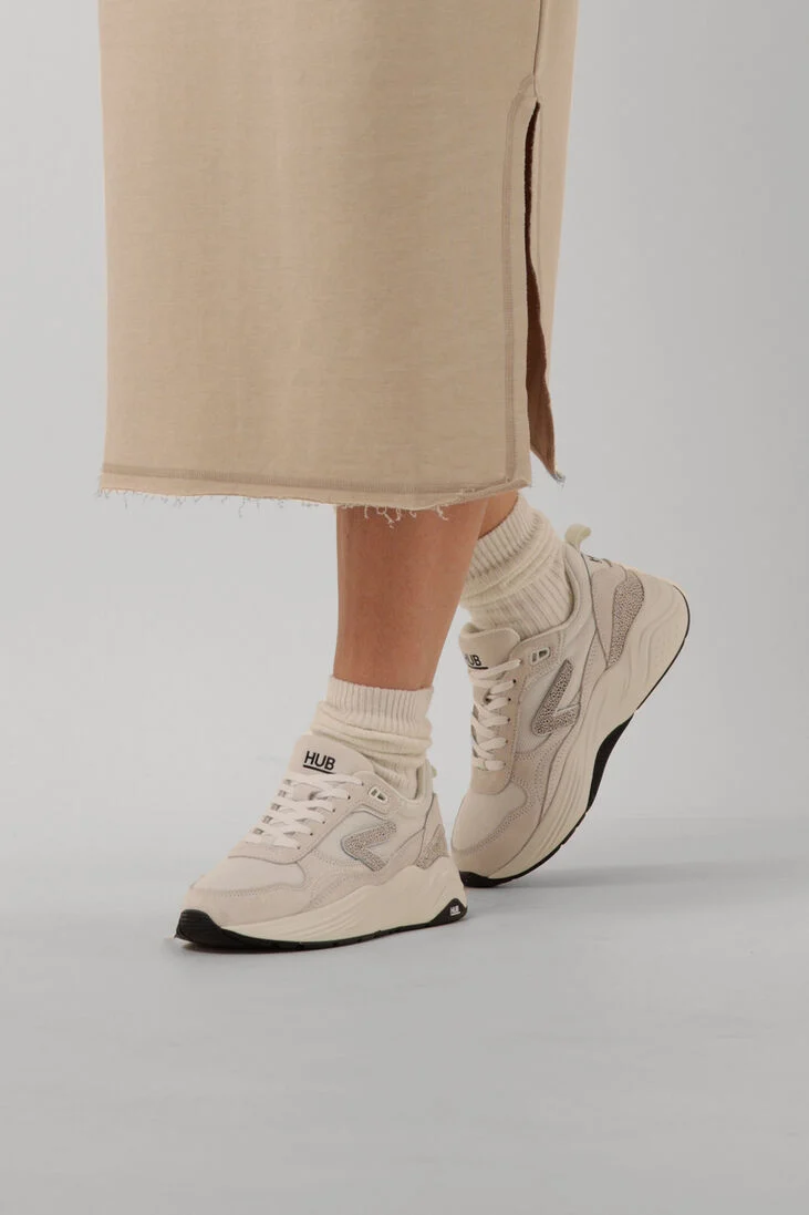 HUB witte hub lage sneakers glide-z