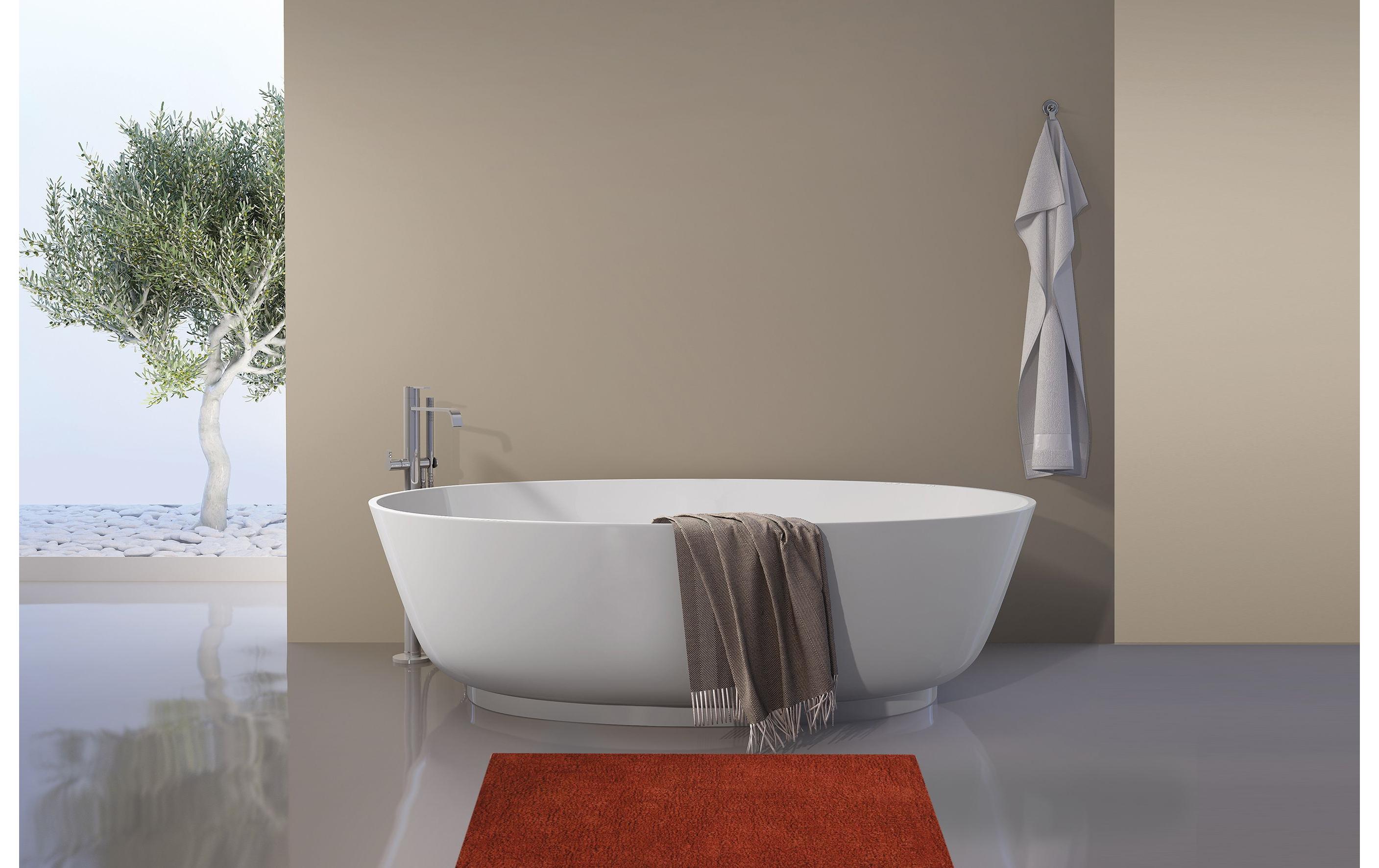 Badteppich Dalija 45 x 70 cm, TerracottaBadematte aus hochwertiger Baumwolle