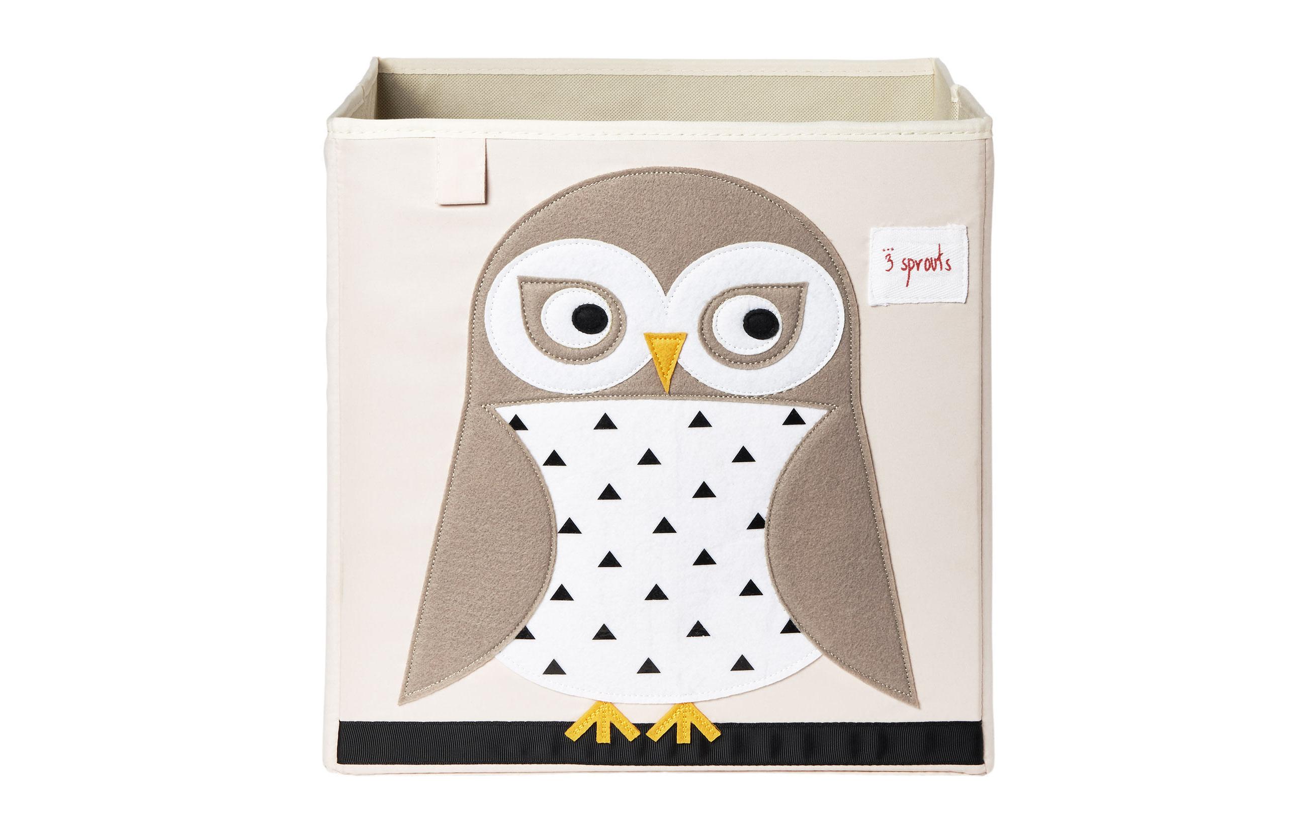 Spielzeugbox EuleAufbewahrungsbox aus Stoff, 33 x 33 cm