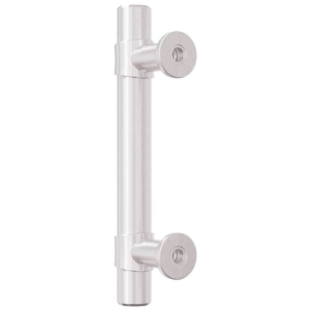 vidaXL Kastgrepen 10 stuks zilver 64 mm roestvrij staal