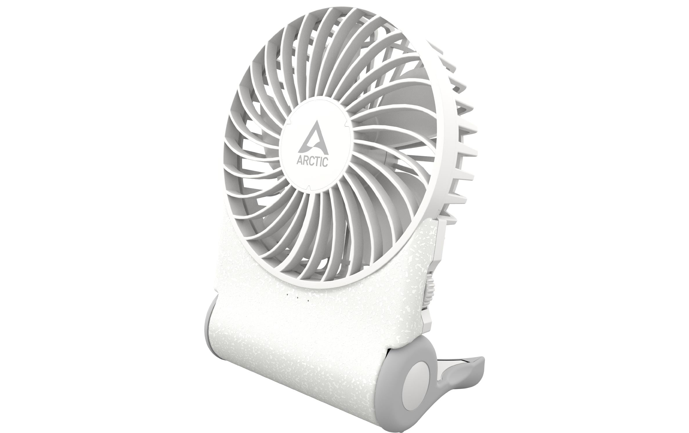 USB-Ventilator Summair2Go WeissWiederaufladbarer Taschenventilator mit Standfuss