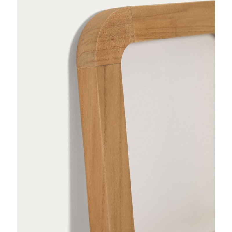 Porte-serviettes Uliana en bois de teck massif finition naturelle 50 x 160 cm