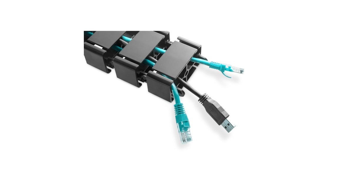 DigitusFlexibele kabelgeleiding met instelbare lengte  (Zwart)