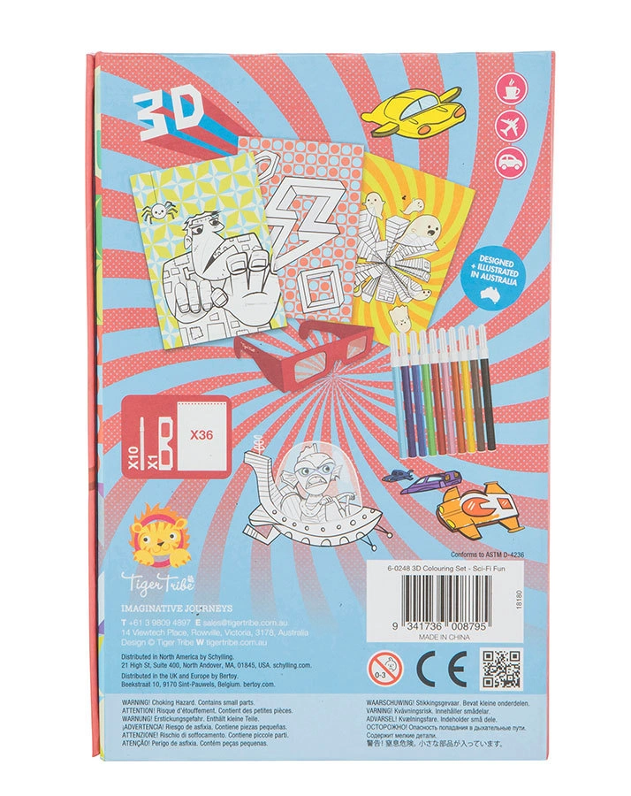 Activity-Set 3D COLOURING – SCI-FI SPAß mit Brille