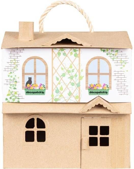 Poppenhuis - 4 Kamers - 50cm - Hout - Voor Decoratie