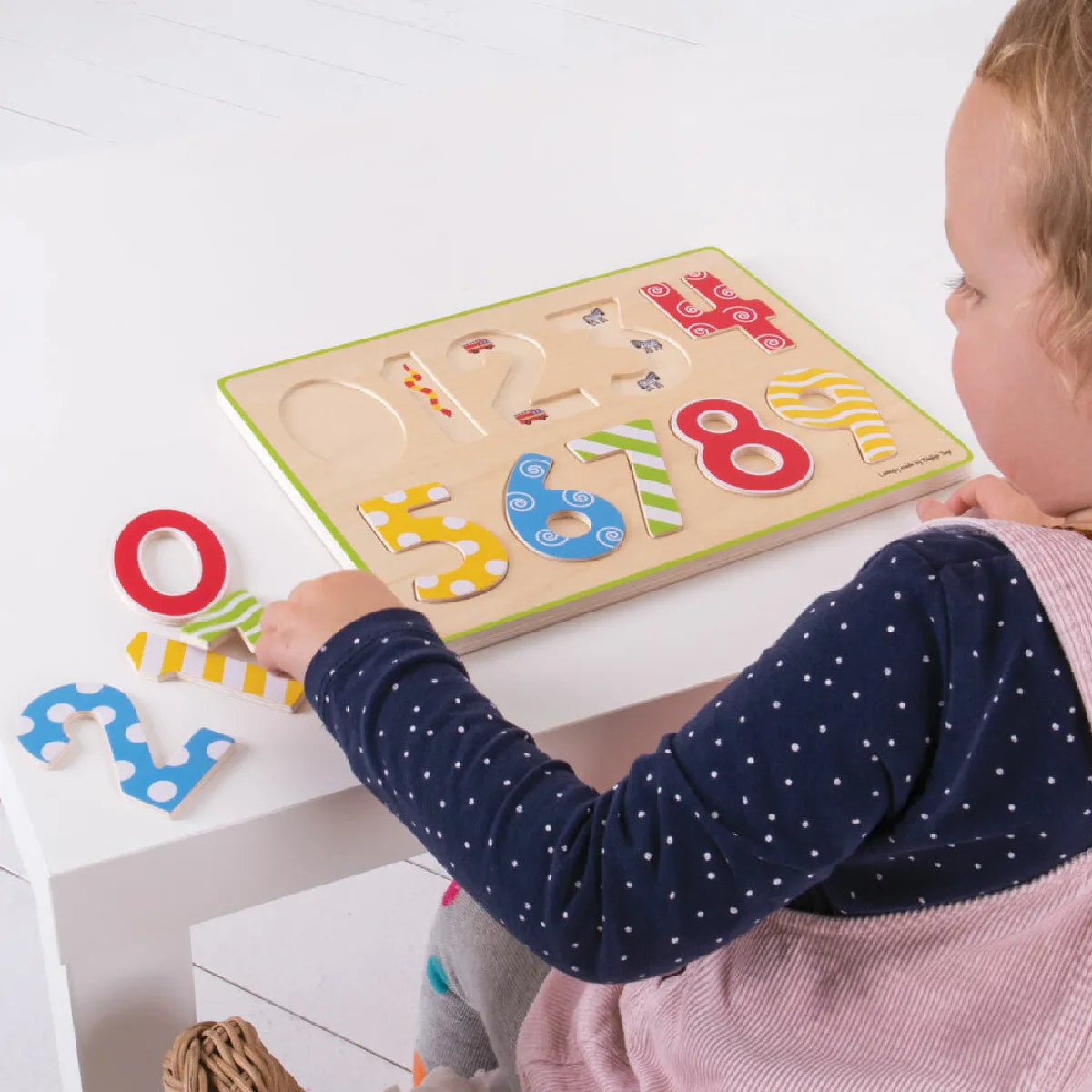 Bigjigs Toys Numéros de puzzle en bois