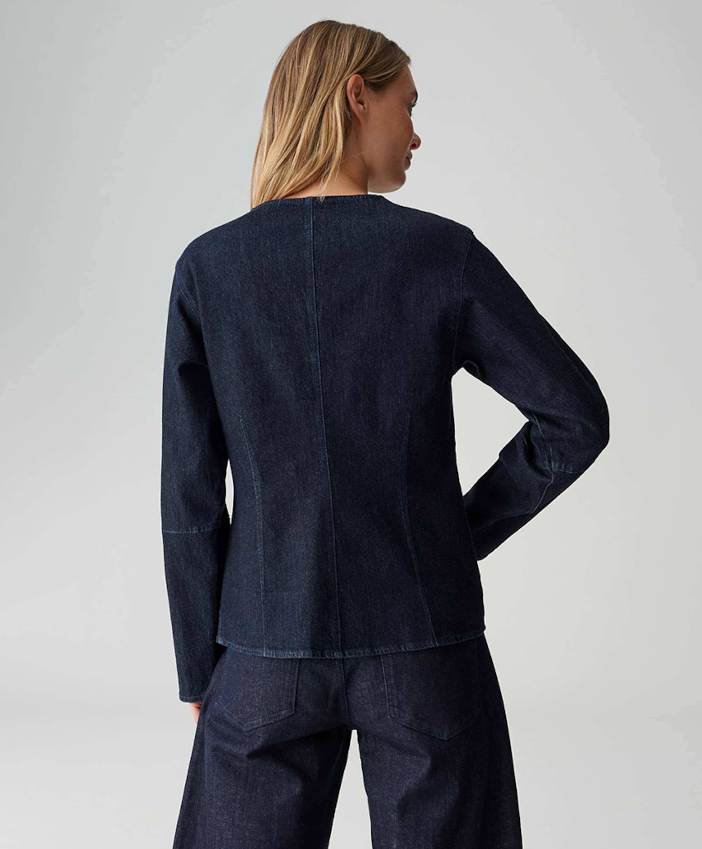 OPUS Dames blouse blauw