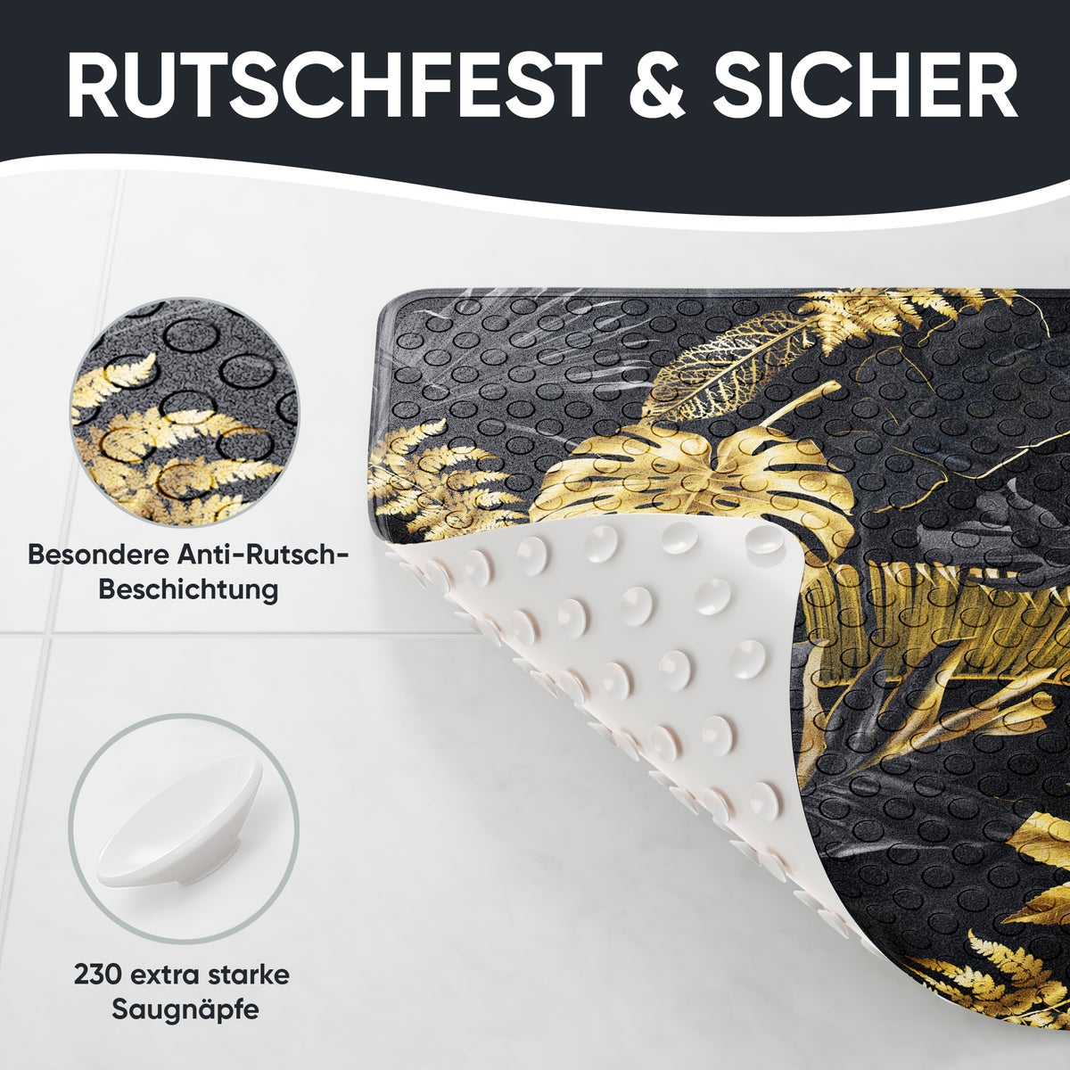 Sanilo badmat Golden Leaves 53 cm x 53 cm