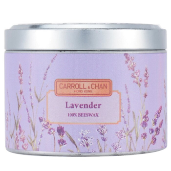 The Candle Company (Carroll & Chan) 100% Beeswax Tin Candle - Lavender  (8x6) cm