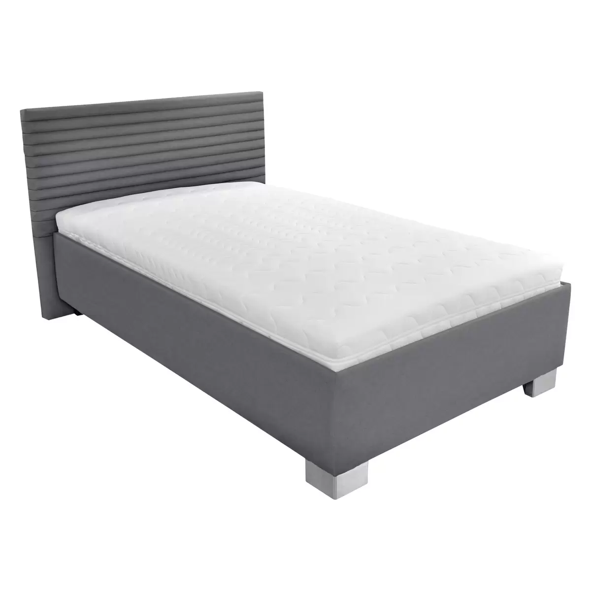 Polsterbett Como 120x200 Grau