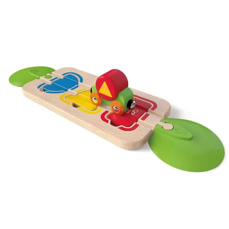 Hape Puzzleschienen mit mehreren Farben und Formen