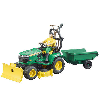 Bruder Gartentraktor - b-world - John Deere m. Anhänger - 62104