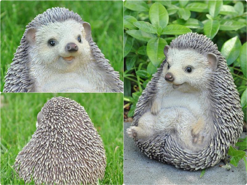 Dazikemo Dekofigur Gartenfigur Igel 12 x 11 cm