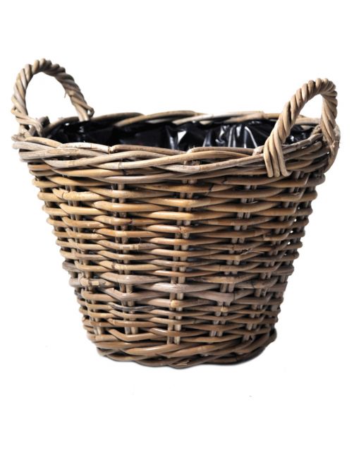 Mega Collections Aardappelmand Natural - Decoratie - Ø30x23 cm Bruin