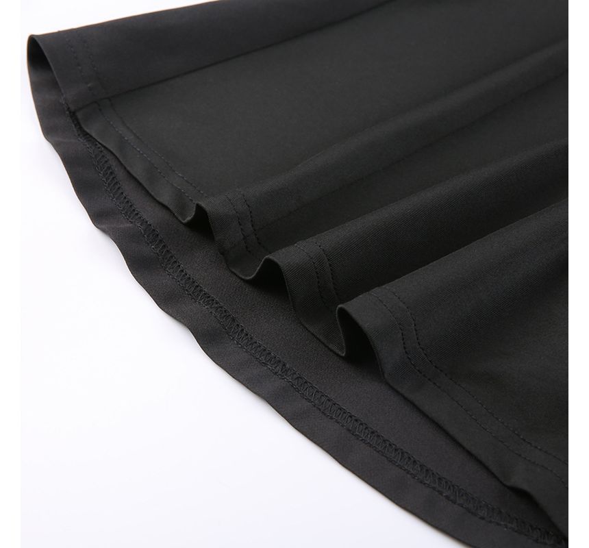 BrickBlack - Mini A-lijn rok met hoge taille