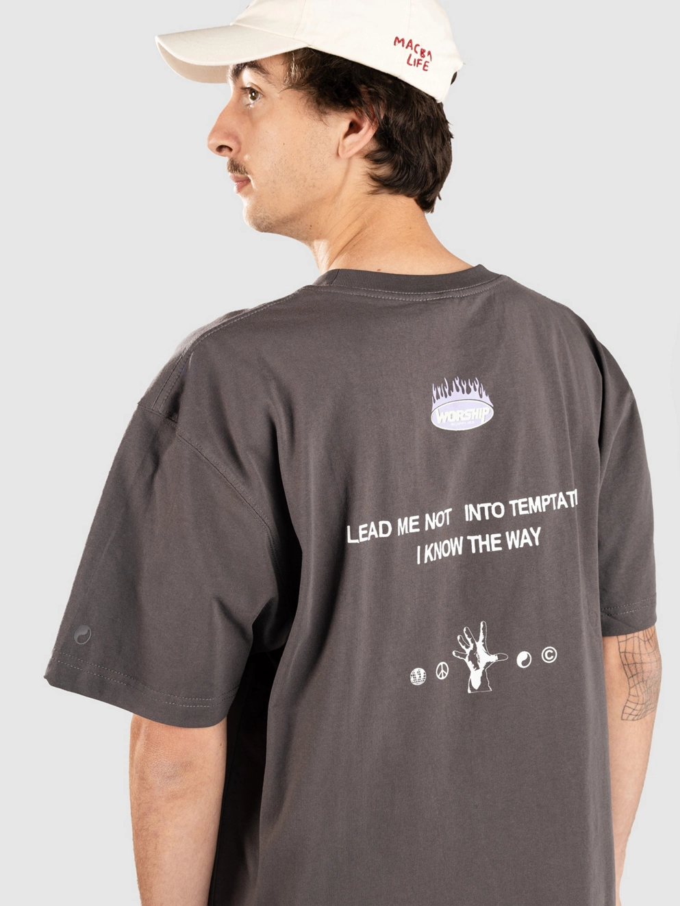 Worship Supplies Temptation T-Shirt worn black