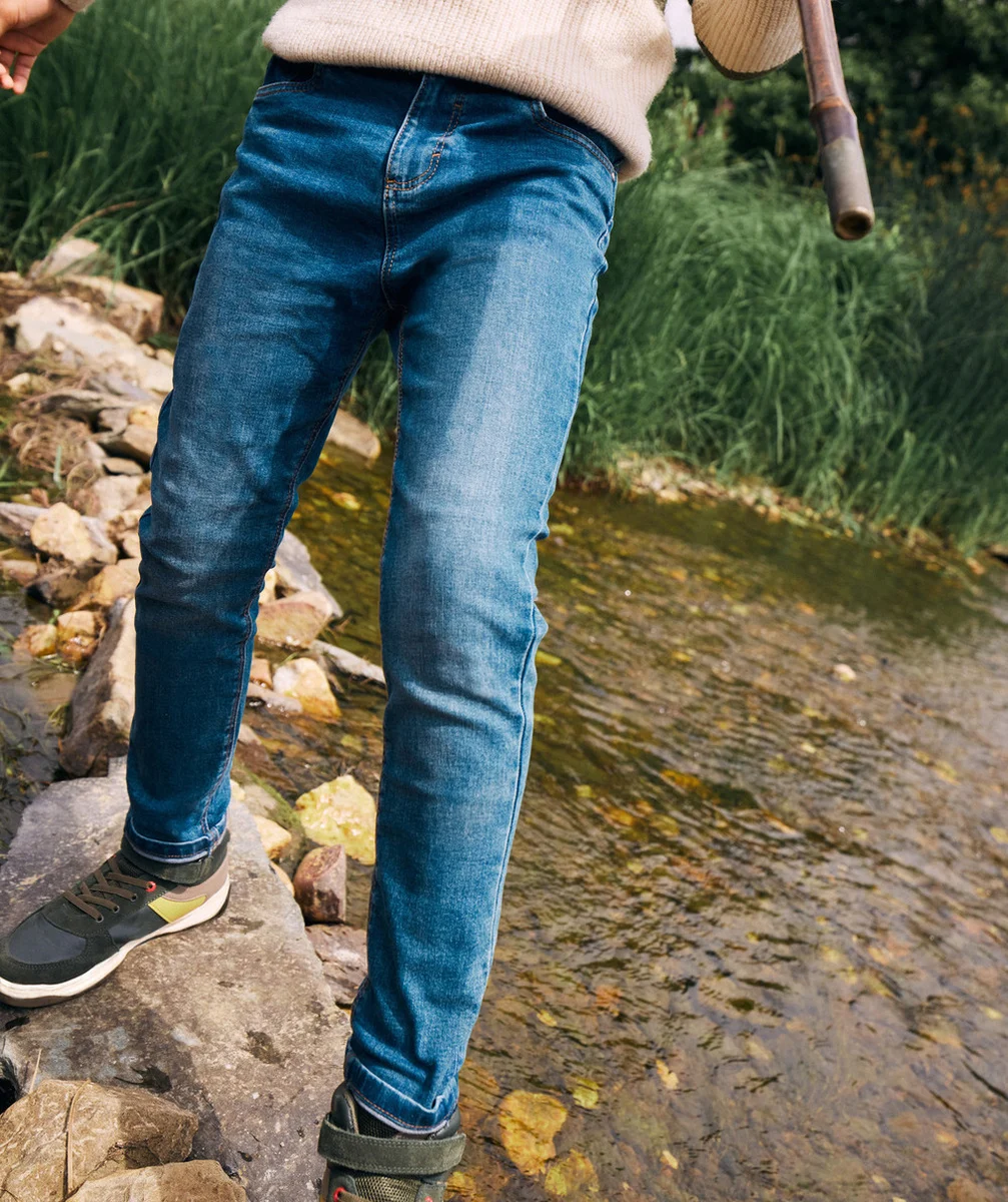 PANTALON RELAX GARÇON EN DENIM LESS WATER ULTRA-RÉSISTANT