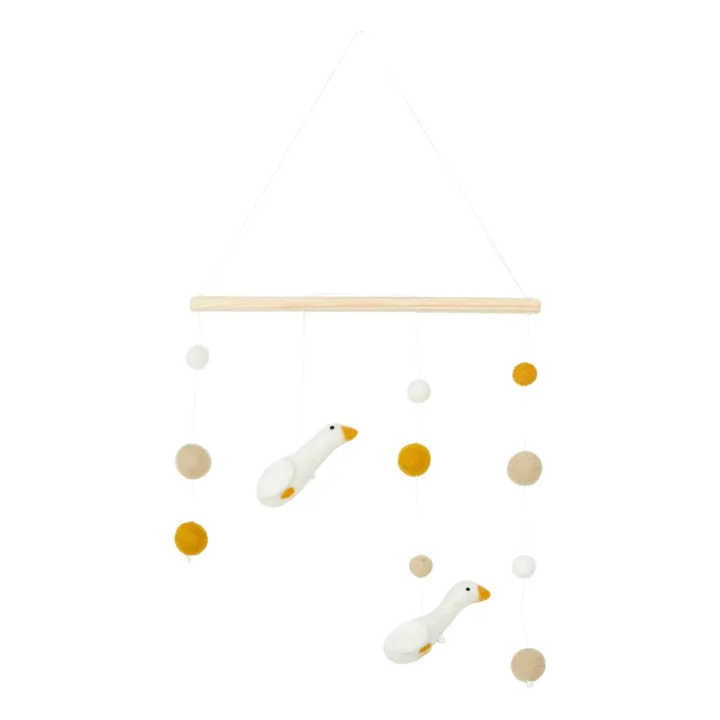 Calm Mobile mural Oies | Blanc