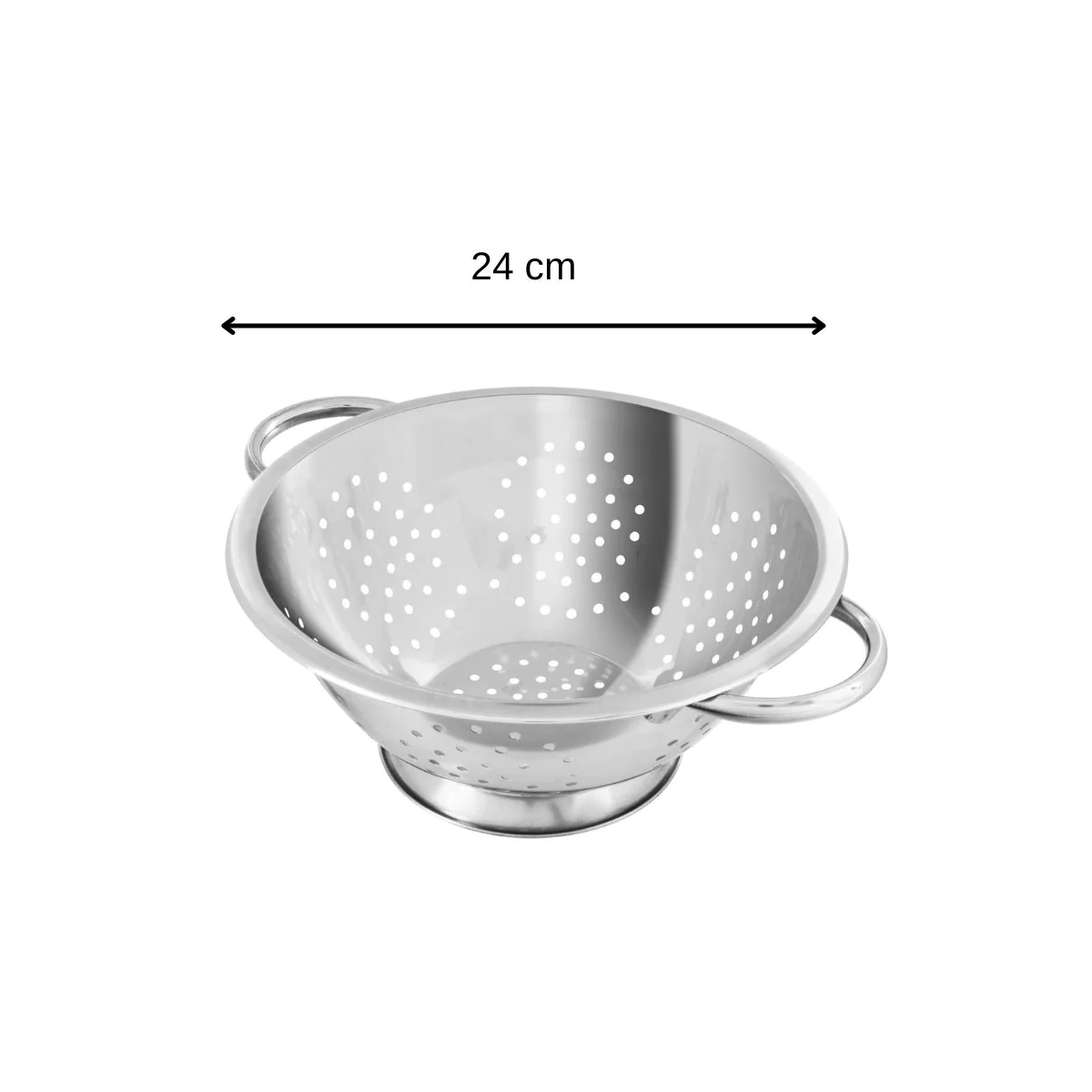 Passoire inox 24 cm avec anses Fackelmann
