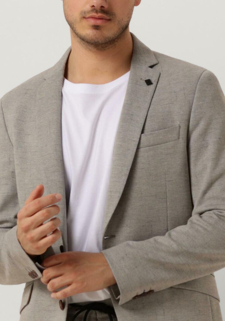 VANGUARD beige vanguard colbert blazer linen blend scura