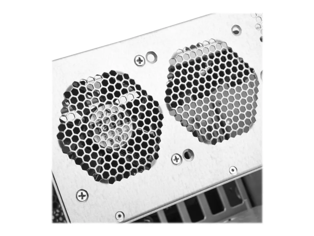 SilverStone RM42-502 - Rack-monterbar - 4U - SSI EEB - ingen strømforsyning (ATX / PS/2) - sort - USB/Lyd