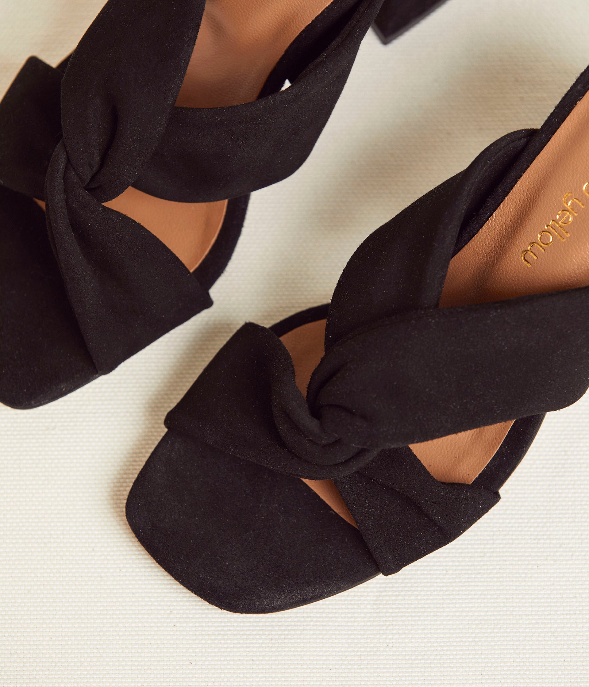 Mules noires Marcia